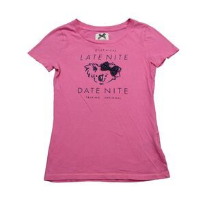 Gilly Hicks Shirt Womens S Pink Short Sleeve Round Neck Cotton Knit Casual Tee